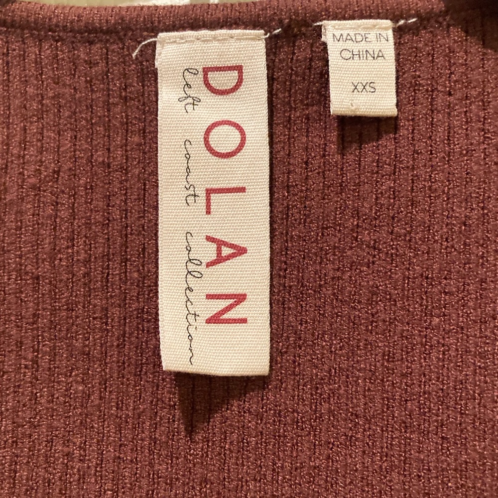 Anthropologie Dolan Russet Feminine Sweetheart Neckline Fitted Sweater XXSmall - Picture 3 of 9